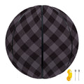 Grey Buffalo Plaid Pattern Print Basketball