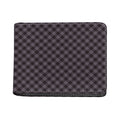 Grey Buffalo Plaid Pattern Print Bifold Wallet