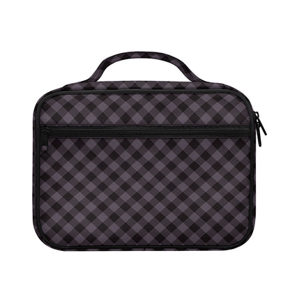 Grey Buffalo Plaid Pattern Print Briefcase Bible Bag