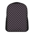 Grey Buffalo Plaid Pattern Print Casual Backpack