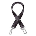 Grey Buffalo Plaid Pattern Print Dog Seat Belt