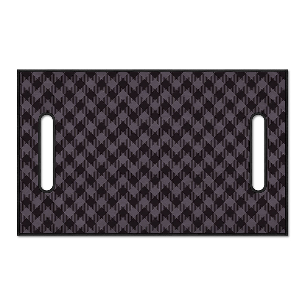 Grey Buffalo Plaid Pattern Print Golf Cart Seat Cover