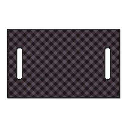 Grey Buffalo Plaid Pattern Print Golf Cart Seat Cover