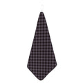 Grey Buffalo Plaid Pattern Print Hand Towel