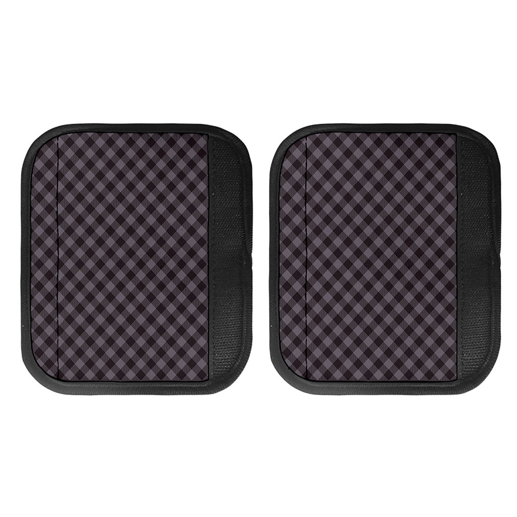 Grey Buffalo Plaid Pattern Print Handle Covers