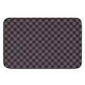 Grey Buffalo Plaid Pattern Print Indoor Door Mat