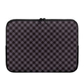 Grey Buffalo Plaid Pattern Print Laptop Sleeve
