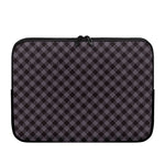 Grey Buffalo Plaid Pattern Print Laptop Sleeve