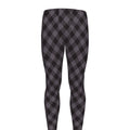 Grey Buffalo Plaid Pattern Print Men's Leggings