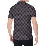 Grey Buffalo Plaid Pattern Print Men's Shirt