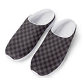 Grey Buffalo Plaid Pattern Print Mesh Casual Shoes