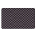 Grey Buffalo Plaid Pattern Print Polyester Doormat