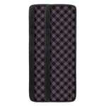 Grey Buffalo Plaid Pattern Print Refrigerator Handle Covers