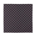 Grey Buffalo Plaid Pattern Print Silk Bandana