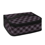 Grey Buffalo Plaid Pattern Print Small Lunch Bag