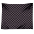 Grey Buffalo Plaid Pattern Print Tapestry