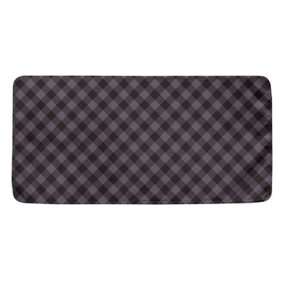 Grey Buffalo Plaid Pattern Print Towel
