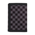 Grey Buffalo Plaid Pattern Print Trifold Wallet