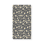 Grey Daisy Floral Pattern Print Baby Crib Sheet