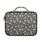 Grey Daisy Floral Pattern Print Briefcase Bible Bag