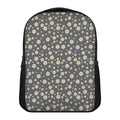 Grey Daisy Floral Pattern Print Casual Backpack