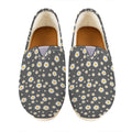 Grey Daisy Floral Pattern Print Casual Shoes