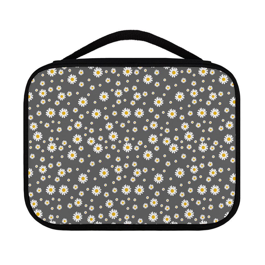 Grey Daisy Floral Pattern Print Classic Bible Case