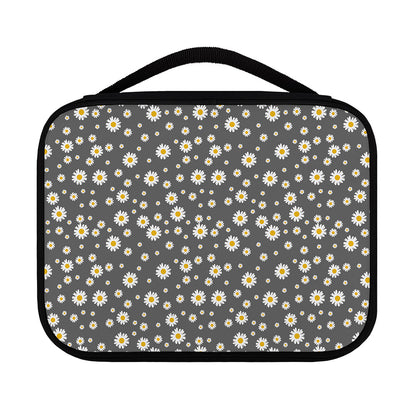 Grey Daisy Floral Pattern Print Classic Bible Case