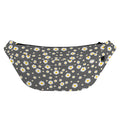 Grey Daisy Floral Pattern Print Fanny Pack