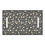 Grey Daisy Floral Pattern Print Golf Cart Seat Cover