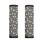 Grey Daisy Floral Pattern Print Handle Covers