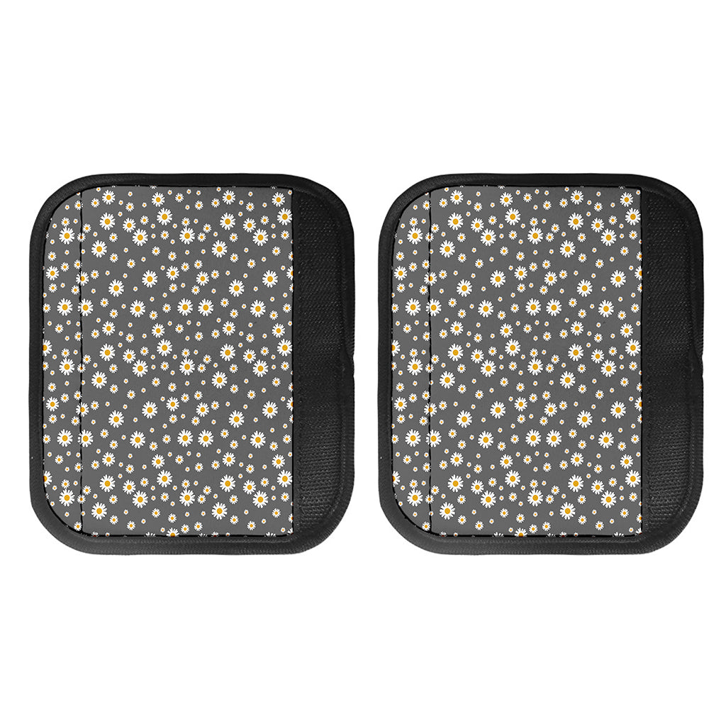 Grey Daisy Floral Pattern Print Handle Covers