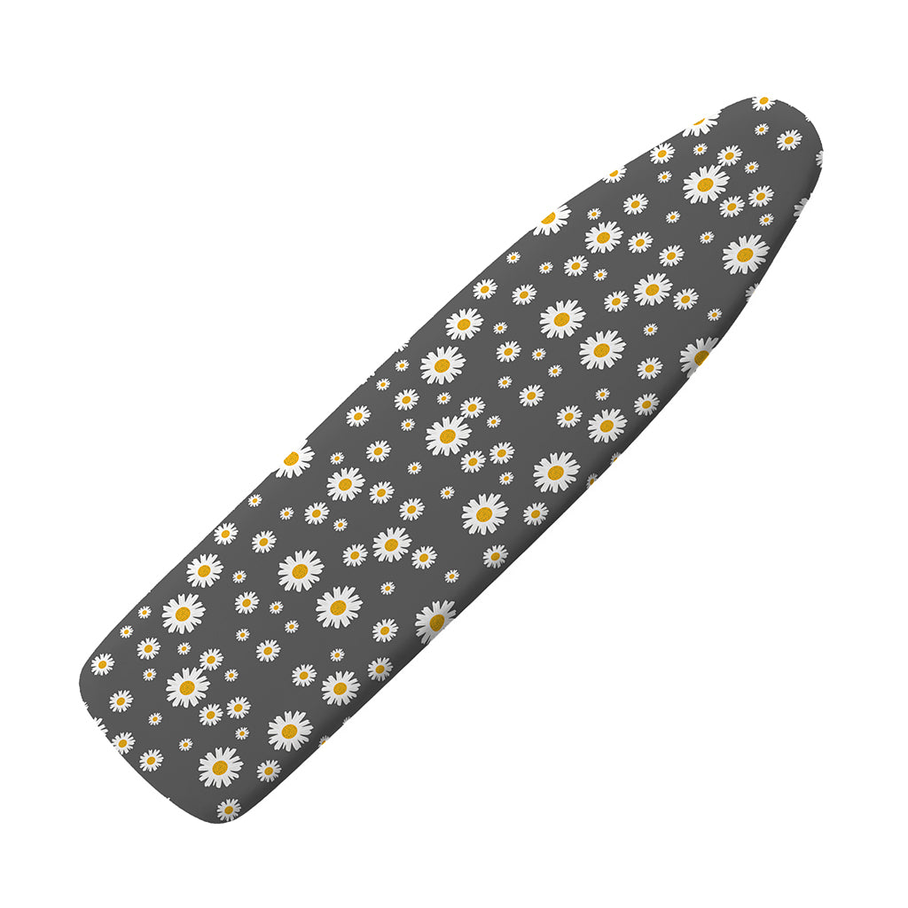 Grey Daisy Floral Pattern Print Ironing Board Cover
