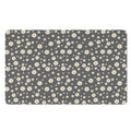 Grey Daisy Floral Pattern Print Polyester Doormat