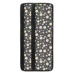 Grey Daisy Floral Pattern Print Refrigerator Handle Covers