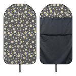 Grey Daisy Floral Pattern Print Waterproof Car Seat Cover