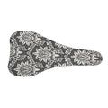 Grey Damask Pattern Print Bicycle Seat Cover