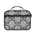 Grey Damask Pattern Print Briefcase Bible Bag