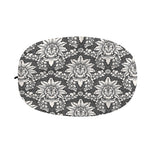 Grey Damask Pattern Print Car Side Mirror Covers