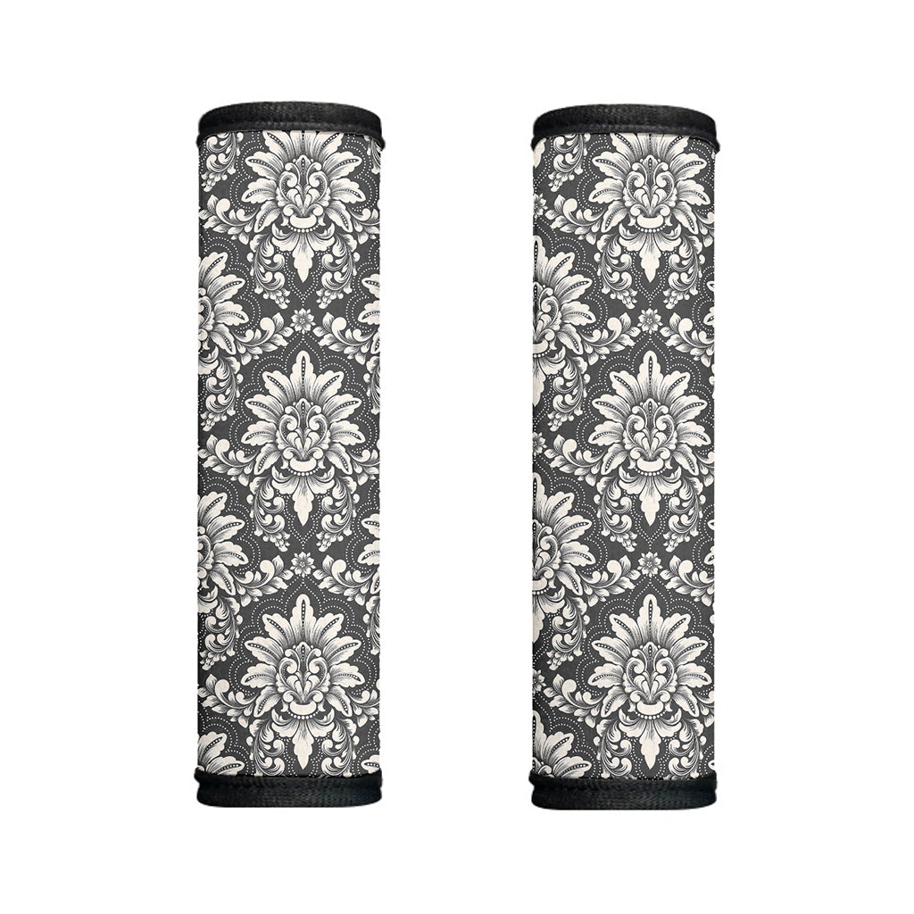 Grey Damask Pattern Print Handle Covers