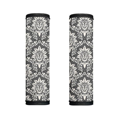 Grey Damask Pattern Print Handle Covers