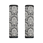 Grey Damask Pattern Print Handle Covers