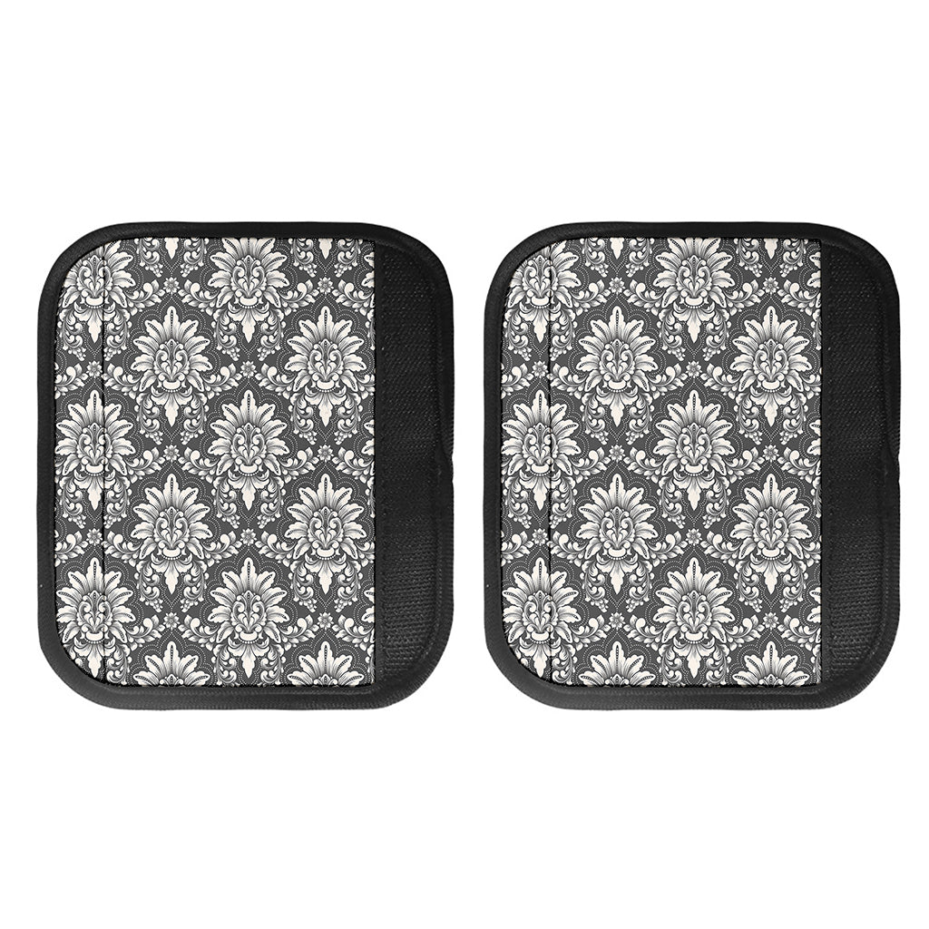 Grey Damask Pattern Print Handle Covers