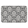 Grey Damask Pattern Print Indoor Door Mat