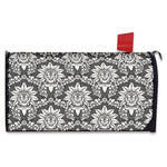 Grey Damask Pattern Print Mailbox Cover