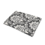 Grey Damask Pattern Print Pet Cooling Mat Cover