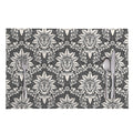Grey Damask Pattern Print Placemat