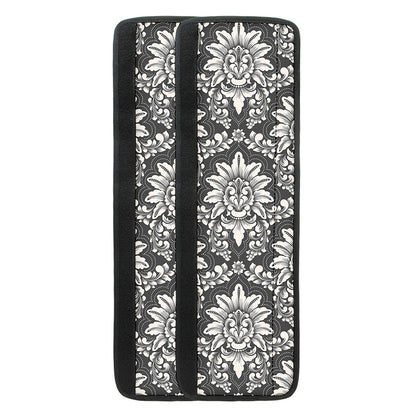 Grey Damask Pattern Print Refrigerator Handle Covers