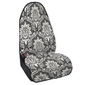 Grey Damask Pattern Print Waterproof Car Seat Cover