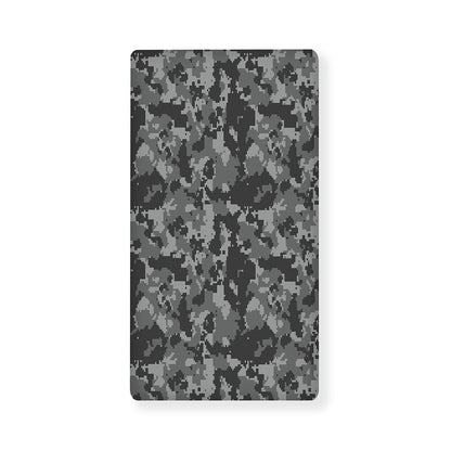 Grey Digital Camo Pattern Print Baby Crib Sheet